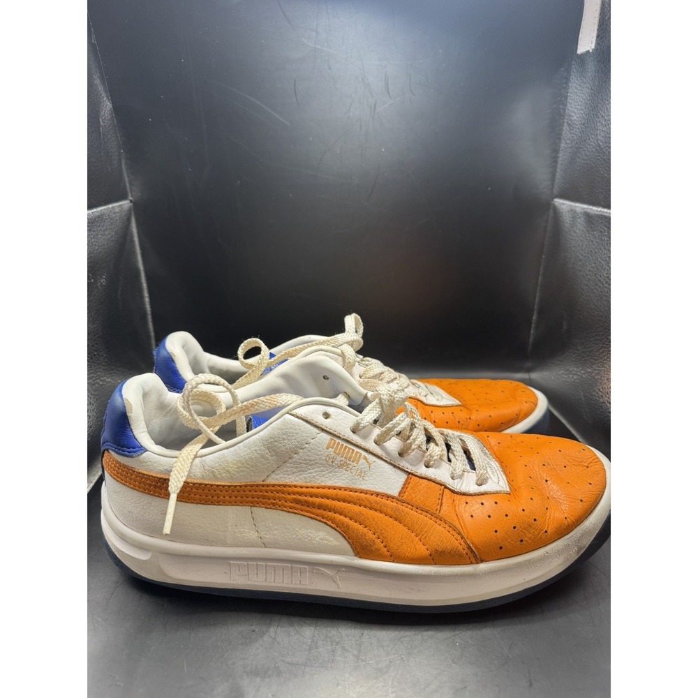 Puma Orange White Blue Athletic Sneakers